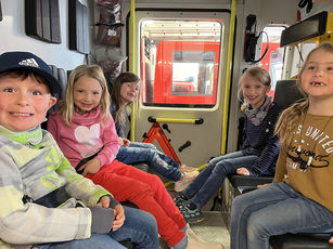 Aktionstag der Vorschulkinder bei der freiwilligen Feuerwehr in Naumburg 
